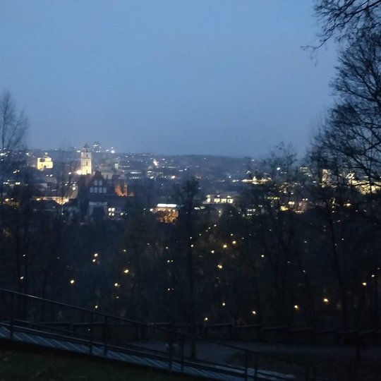Vakarinė Vilniaus panorama nuo Altanos kalno.