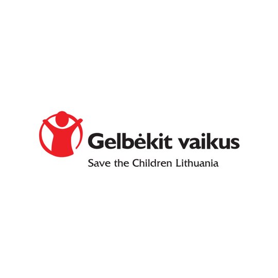 "Gebėkite vaikus" logotipas.
