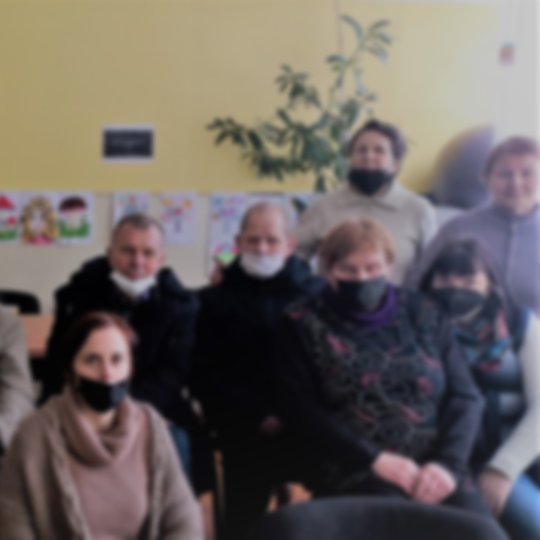 Nuotolinės edukacijos dalyviai. 