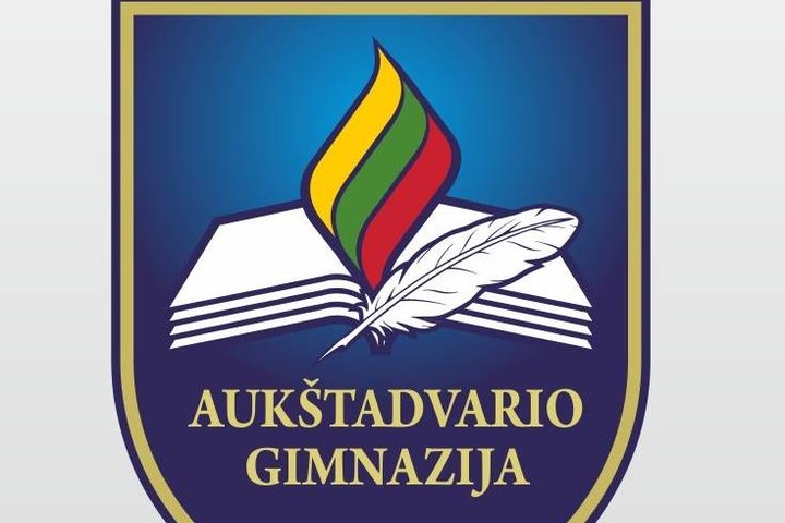Trakų rajono Aukštadvario gimnazijos logotipas.
