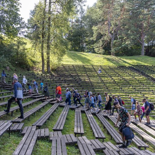 Pavėsis estradoje pasirodė laiku - buvo galima atsipūsti.