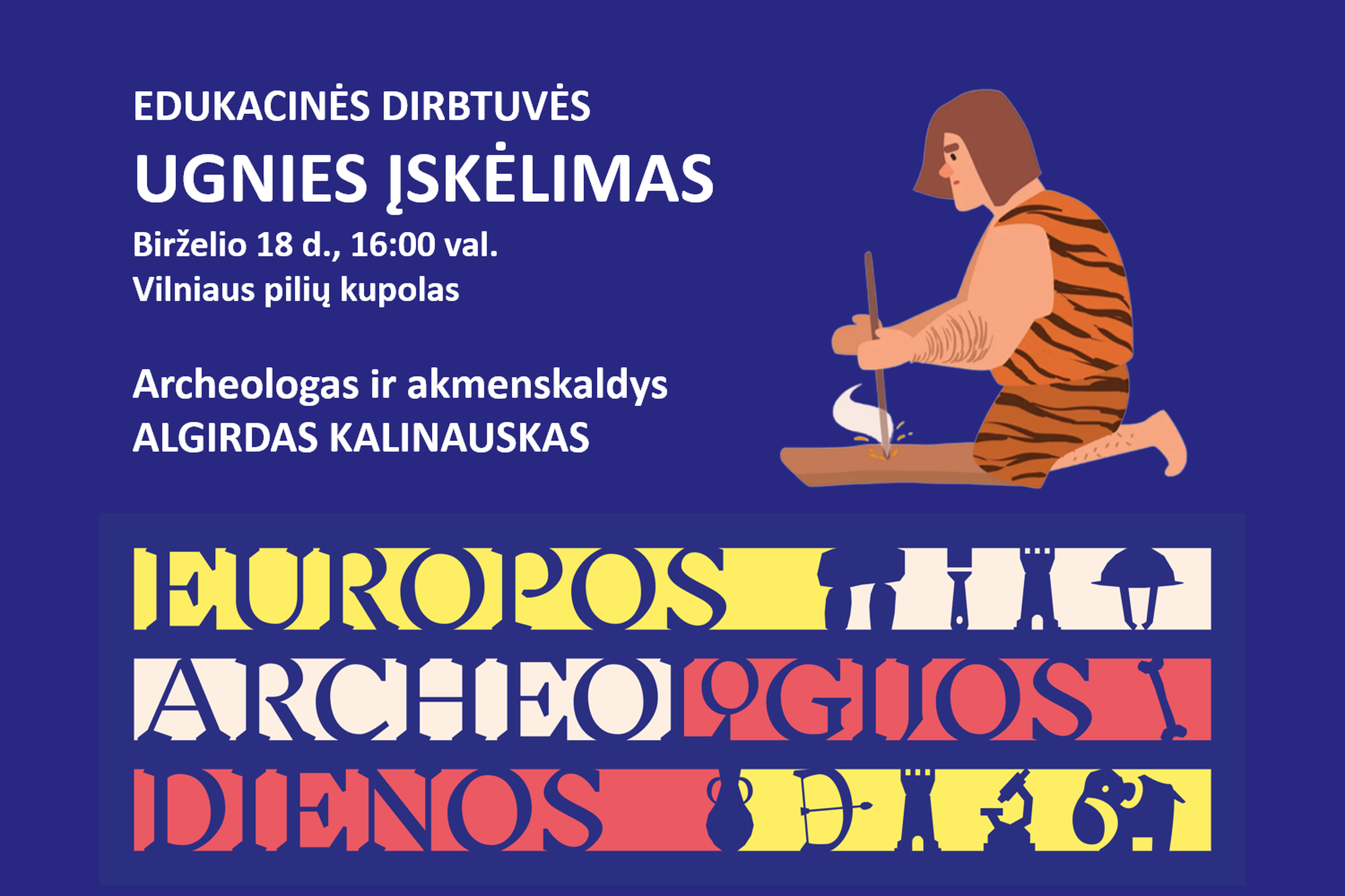 Ugnies skelimo edukacijos afiša.