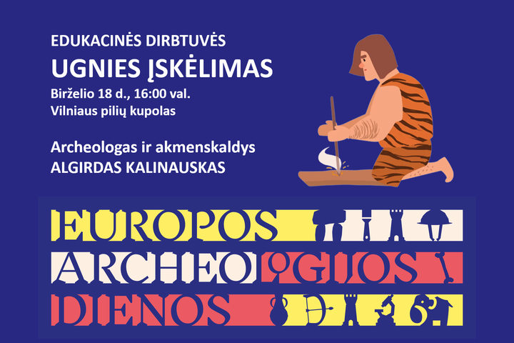 Ugnies skelimo edukacijos afiša.