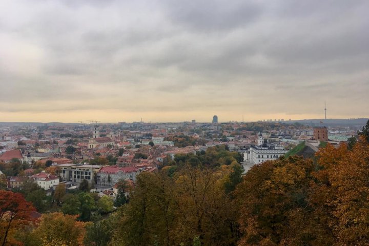 Vilniaus miesto panorama nuo Trijų Kryžių kalno.