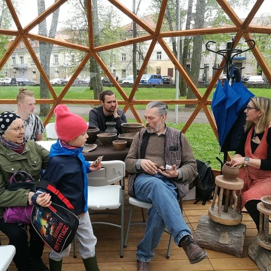 Vilniaus pilių kupole keramikos dirbtuvės.