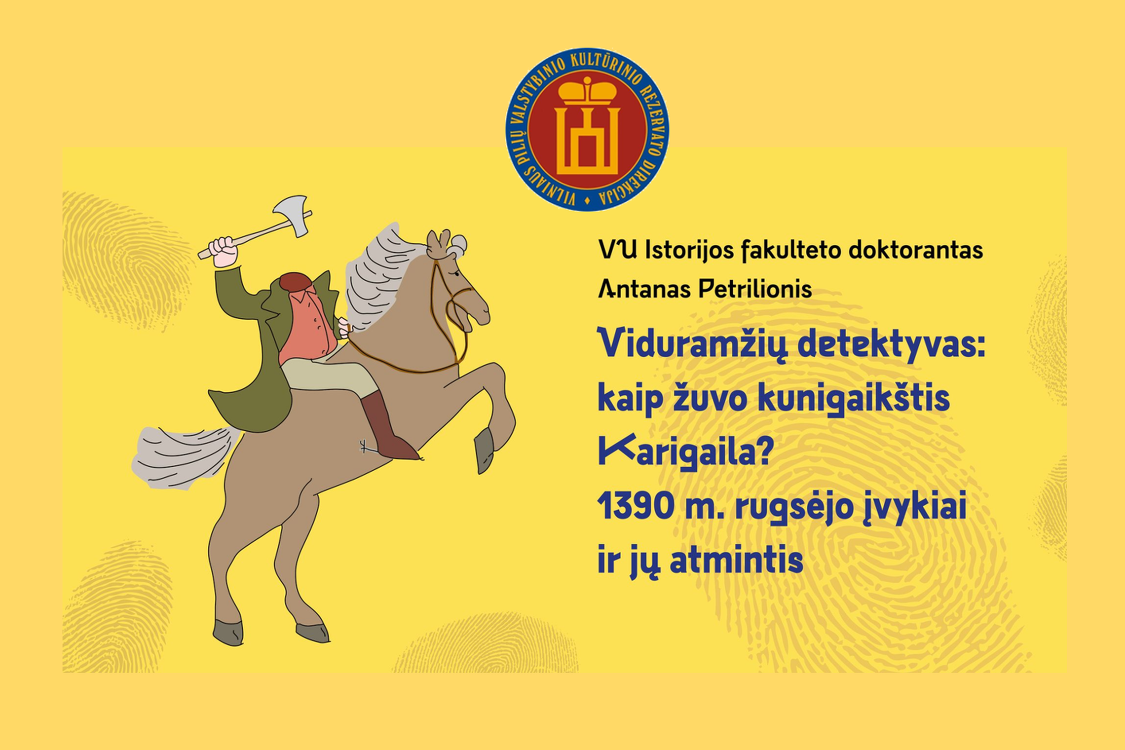 Reginio afiša, kurioje pavaizduotas raitelis be galvos.