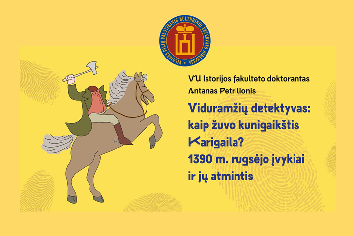 Reginio afiša, kurioje pavaizduotas raitelis be galvos.
