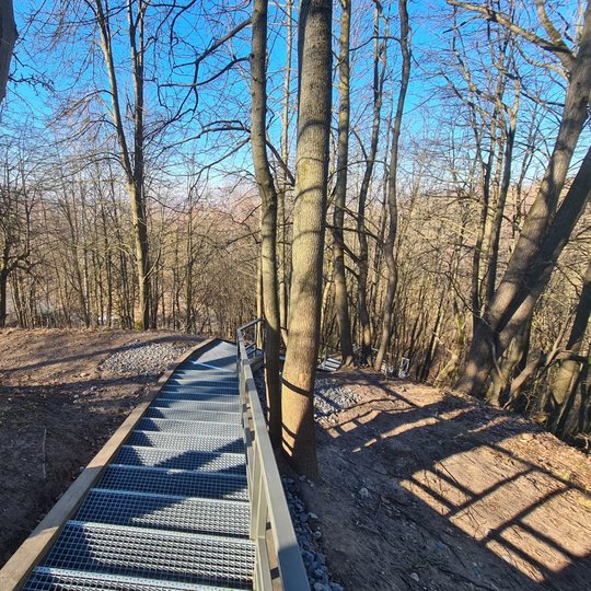 Naujieji laiptai į Bekešo kalną. 