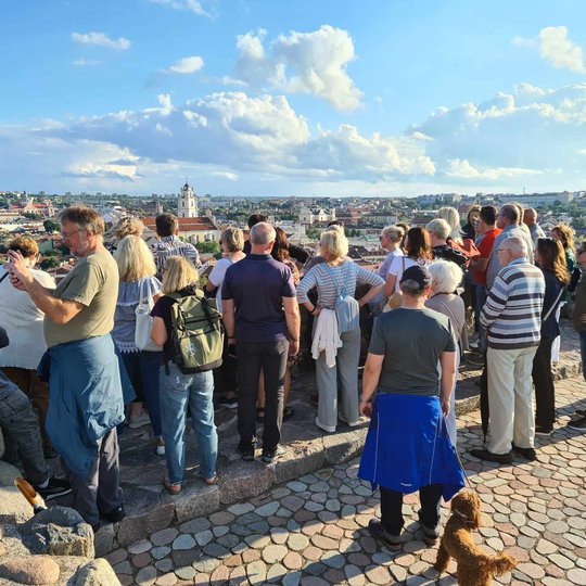 Vaizdas, atsiveriantis nuo Gedimino pilies kalno išties įspūdingas - ypač vakarėjant.