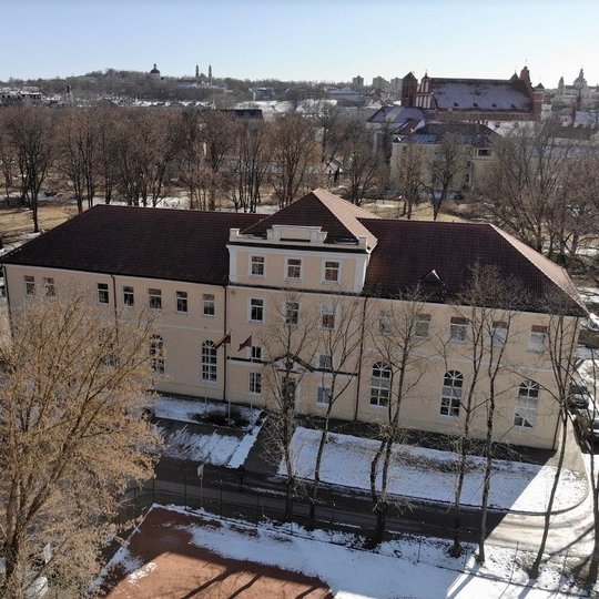 Bernardinų sodo nuotrauka iš paukščio skrydžio.