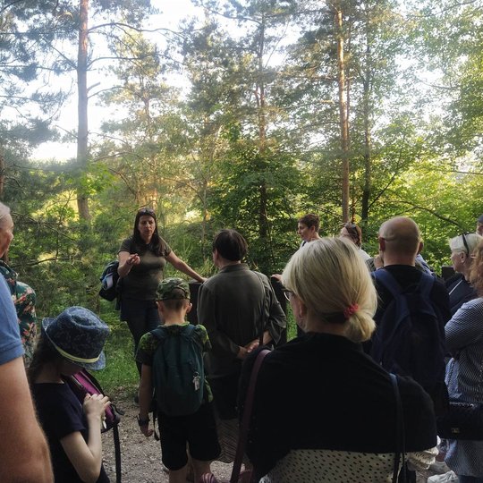 Grupė užkopė ir į Kalnų parką - Kreivosios pilies teritoriją.
