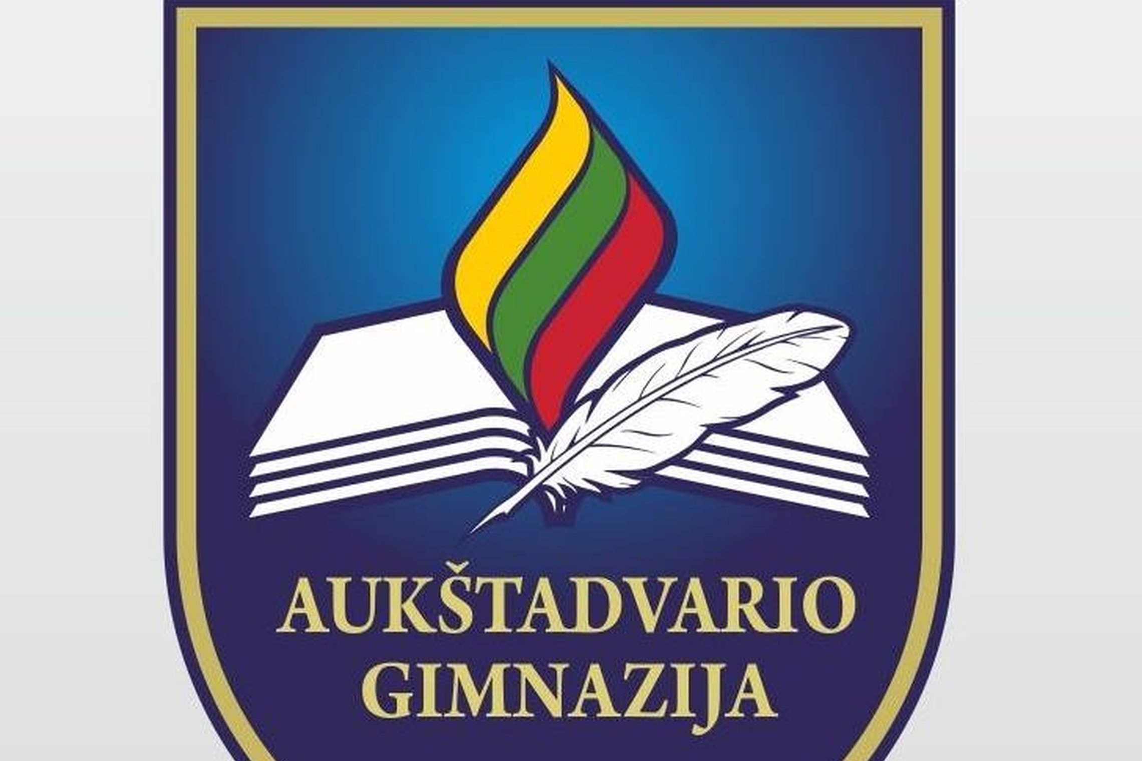 Trakų rajono Aukštadvario gimnazijos logotipas.
