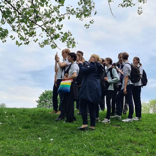 Vilniaus pilyse yra ne tik ką išgirsti, bet ir ką pafotografuoti. Mokiniai taip ir padarė.