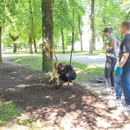 Apsaugine virve aprišamas ir antras vejos takas, kad nekiltų pagunda laipioti per šviežiai pasėtą veją.