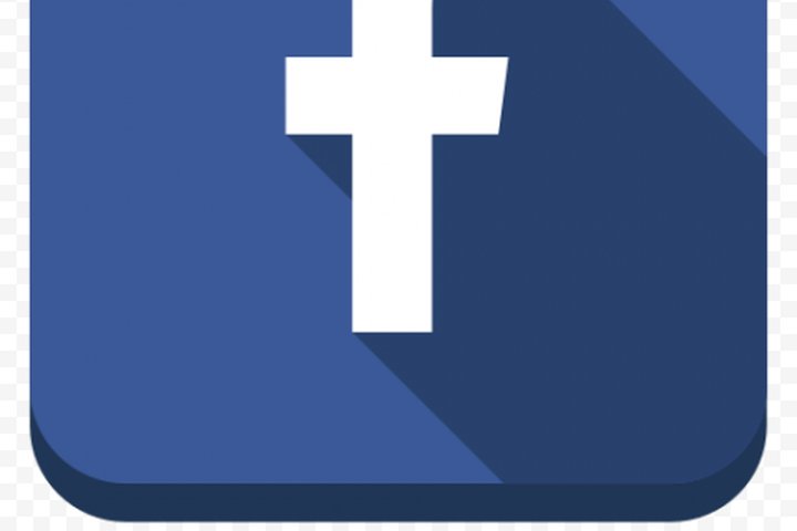 Facebooko ženklas „F“ raidė.
