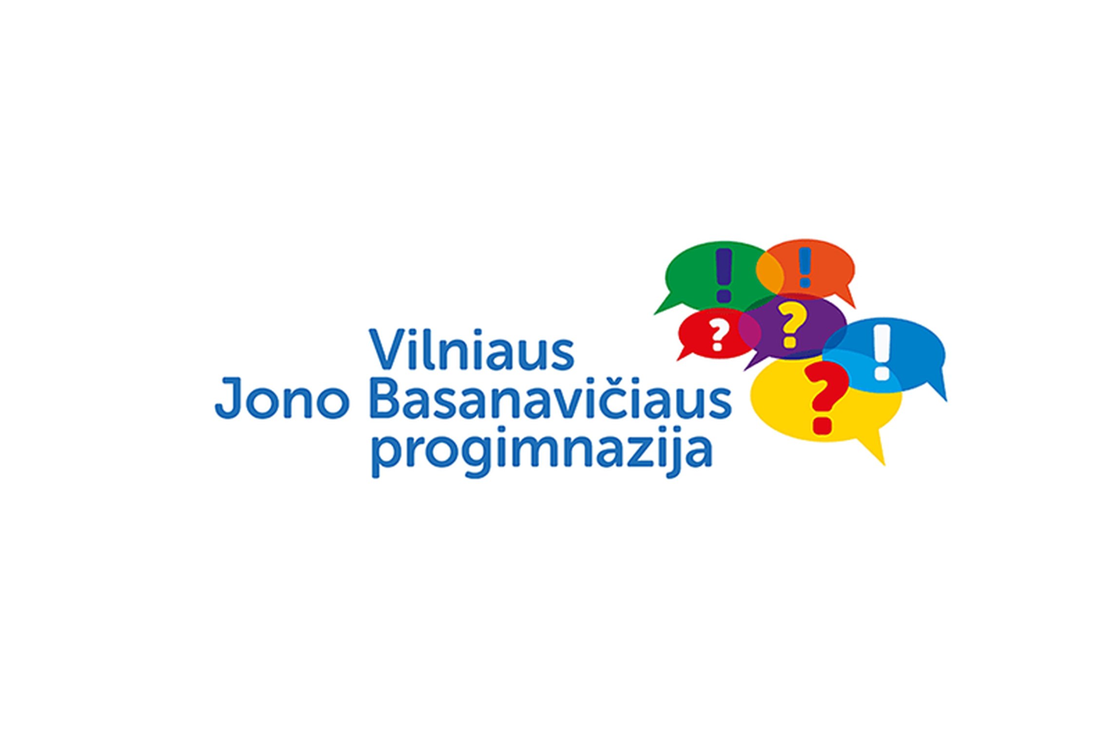 Jono Basanvičiaus progimnazijos Vilniuje ženklas.