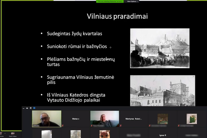 Vyksta nuotolinė edukacija - Vilniaus Tvanas. Apie pirmąją Vilniaus okupaciją 1655 metais.