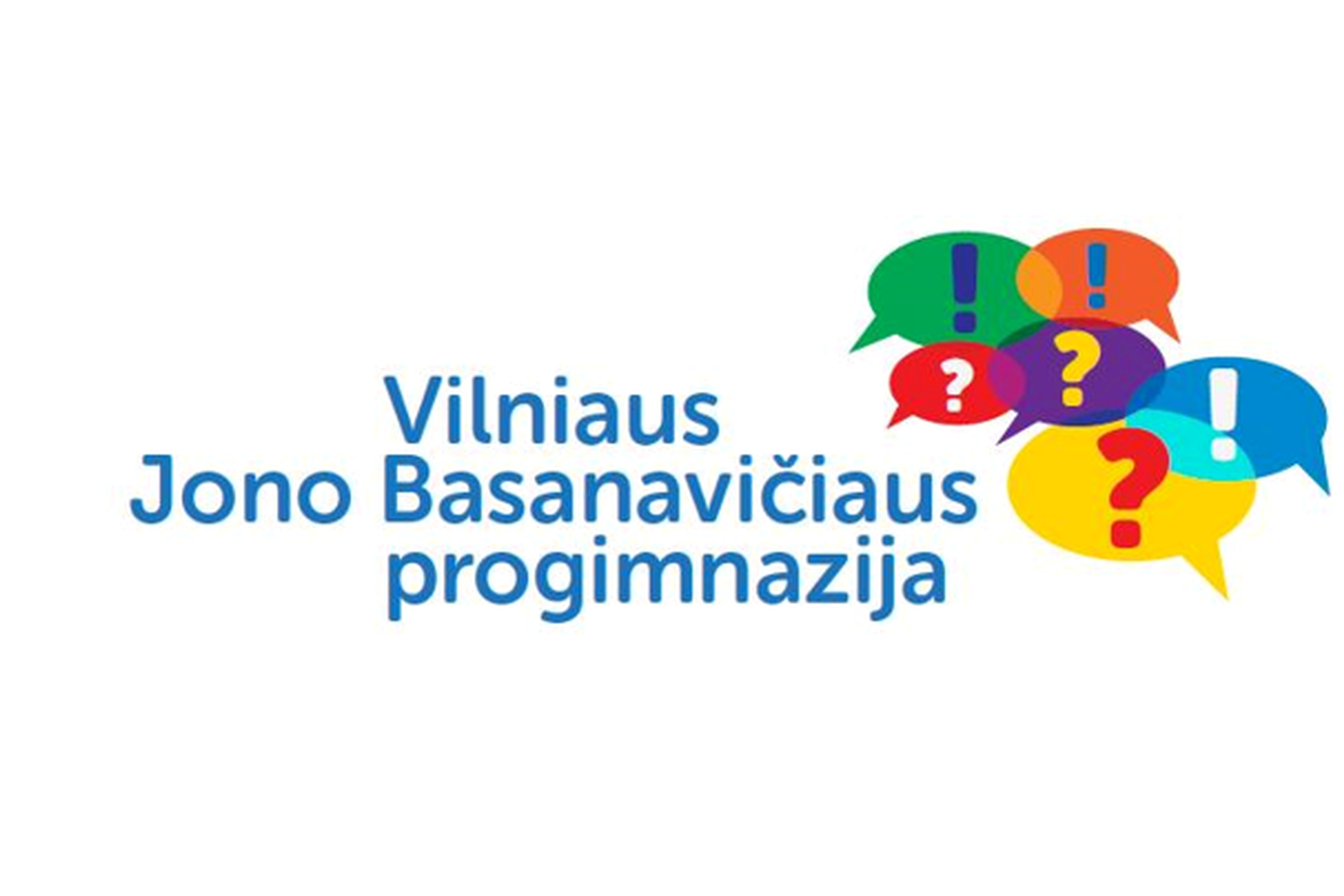 Vilniaus Jono Basanavičiaus progimnazijos logotipas.