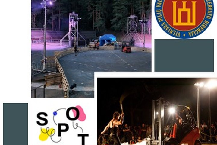 Pimojo renginio po estrados remonto reklama - SPOT | TAUROMÀQUINA | Animal Religion. Ir Vilniaus pilių rezervato logotipas.