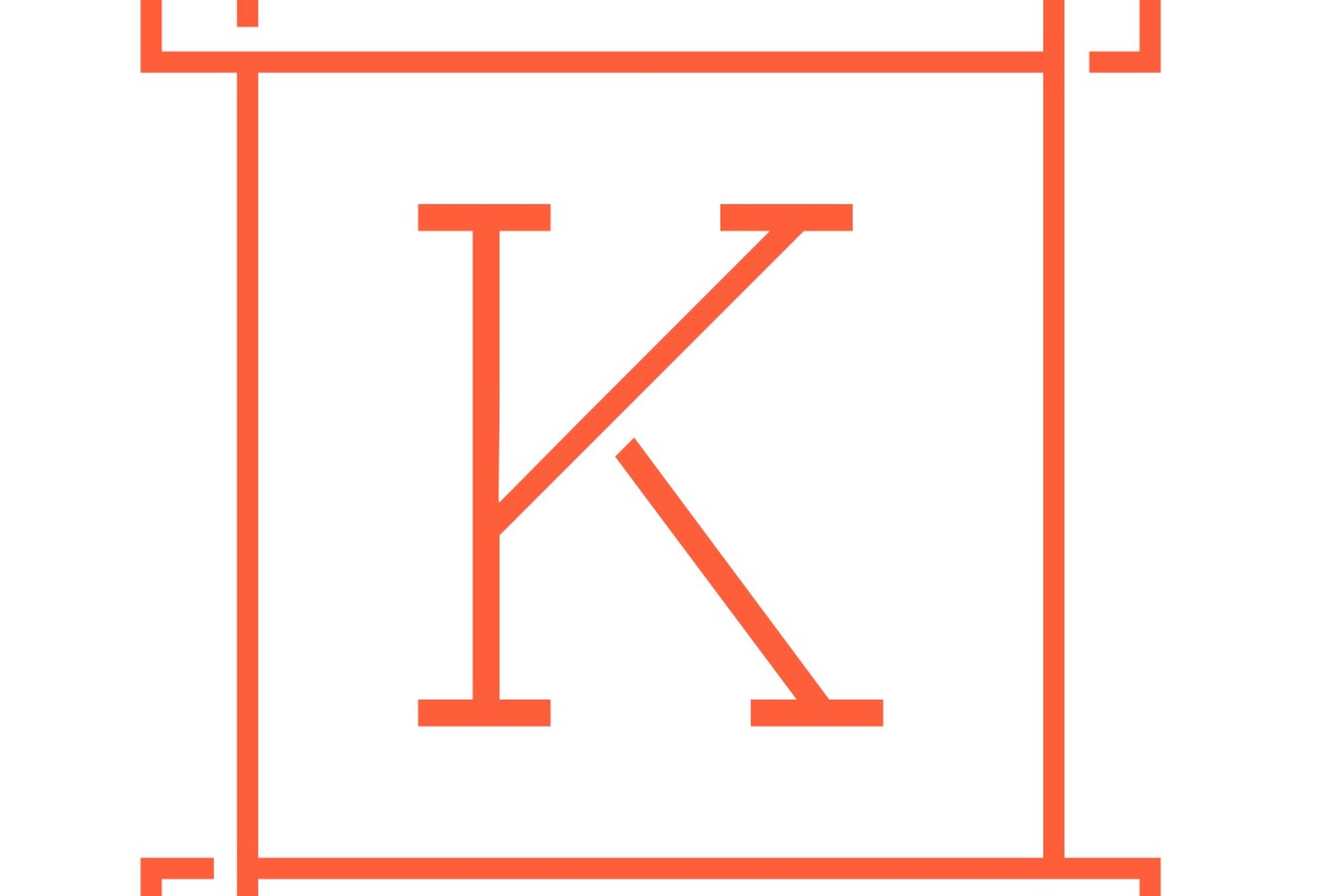 Lietuvos kultūros tarybos ženklas „K“ raidė.