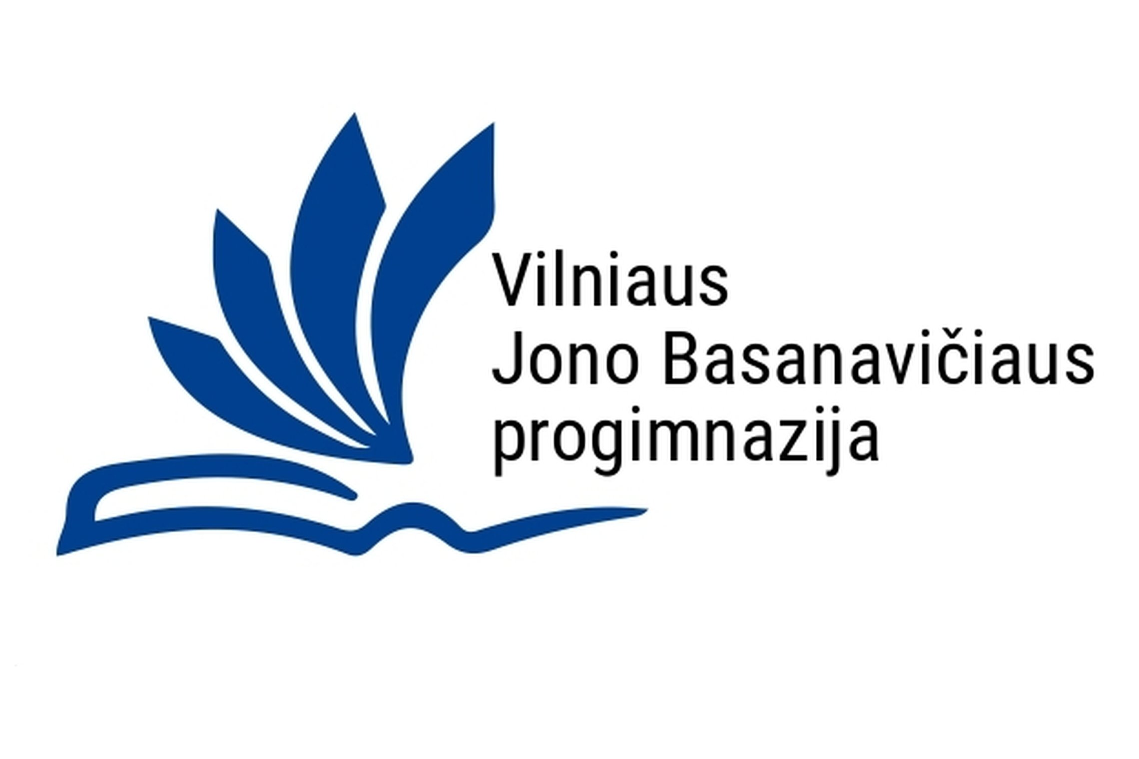 Vilniaus Jono Basanavičiaus progimnazijos logotipas.