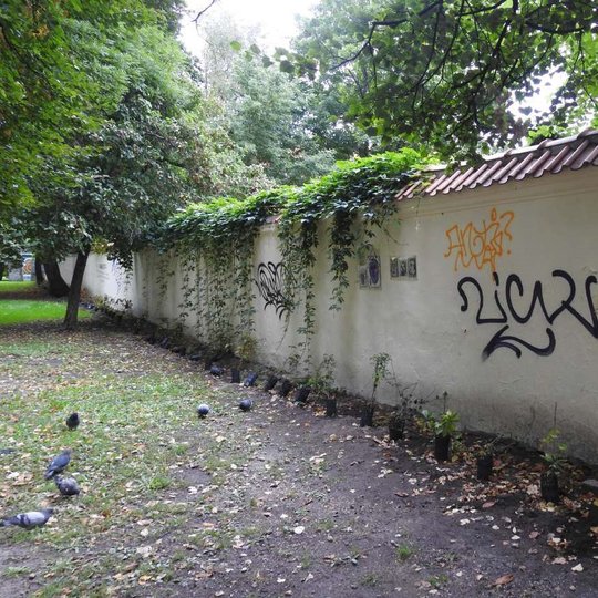 Terlionės ant Kirdėjų rūmų tvoros.