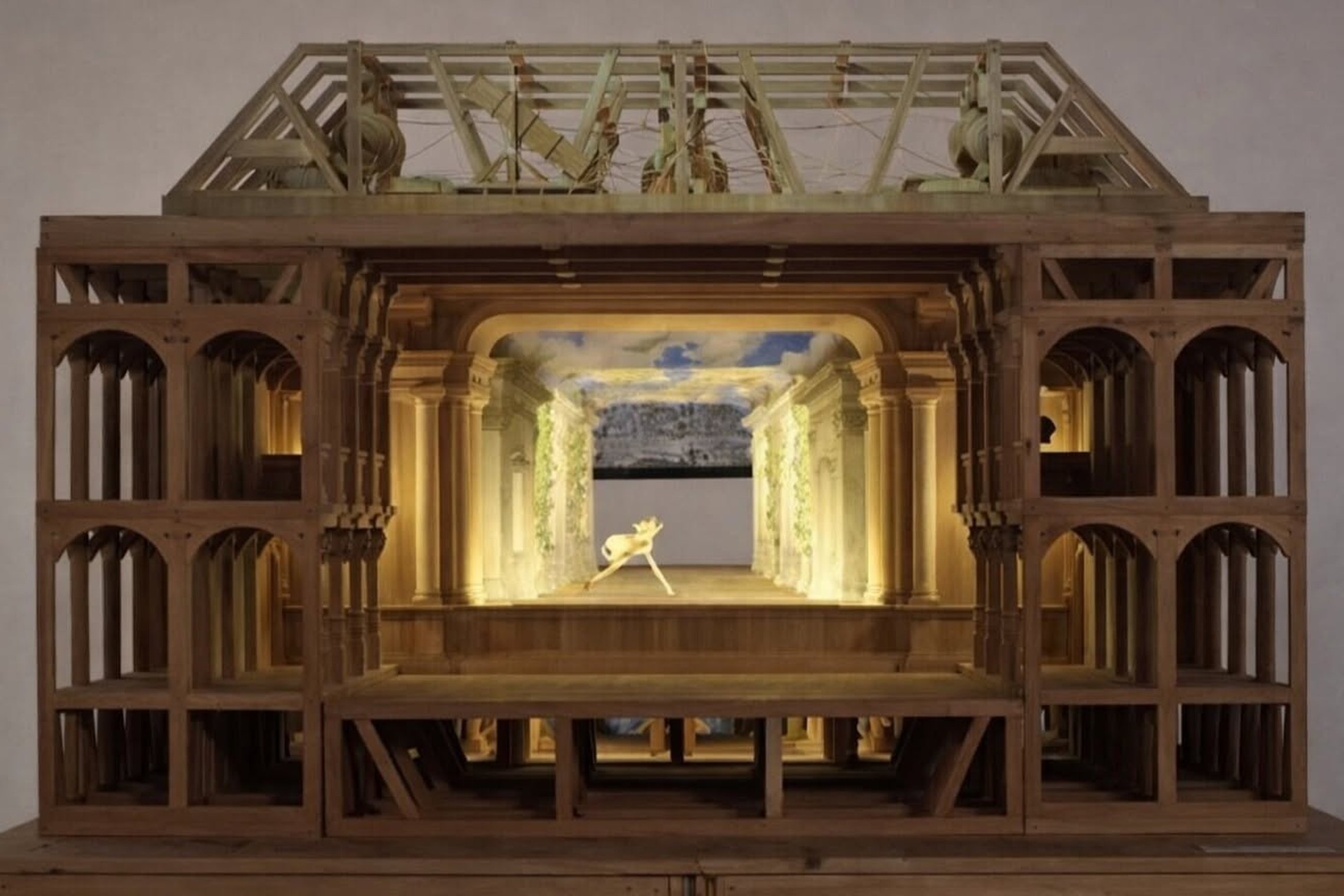 Nuotraukoje: XVII a. Vilniaus Žemutinės pilies operos teatras, 2008 m. hipotetinis modelis.