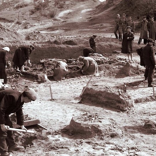 1956 m. darytoje fotografijoje užfiksuoti Dainų slėnyje atliekami archeologiniai tyrimai, kuriems vadovavo Adolfas Tautavičius.